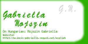 gabriella mojszin business card